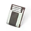 Slim RFID Blocking Leather Small Wallet Credit ID Card Case Purse Money Clip For Men Vintage Mini Cash Holder 6