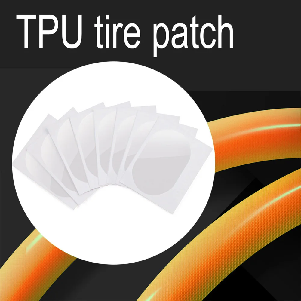 

4/8pcs Bike Tire Patch Tpu Inner Tube Repair Kit Bicycle Tyres Inner Tubes Puncture Patches Glue Maintenance Fitting