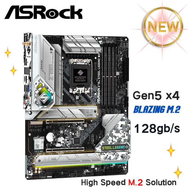 CPU ASRock Z790 Steel Legend corei9 13900kf ASRock > Z790 Steel Legend WiFi