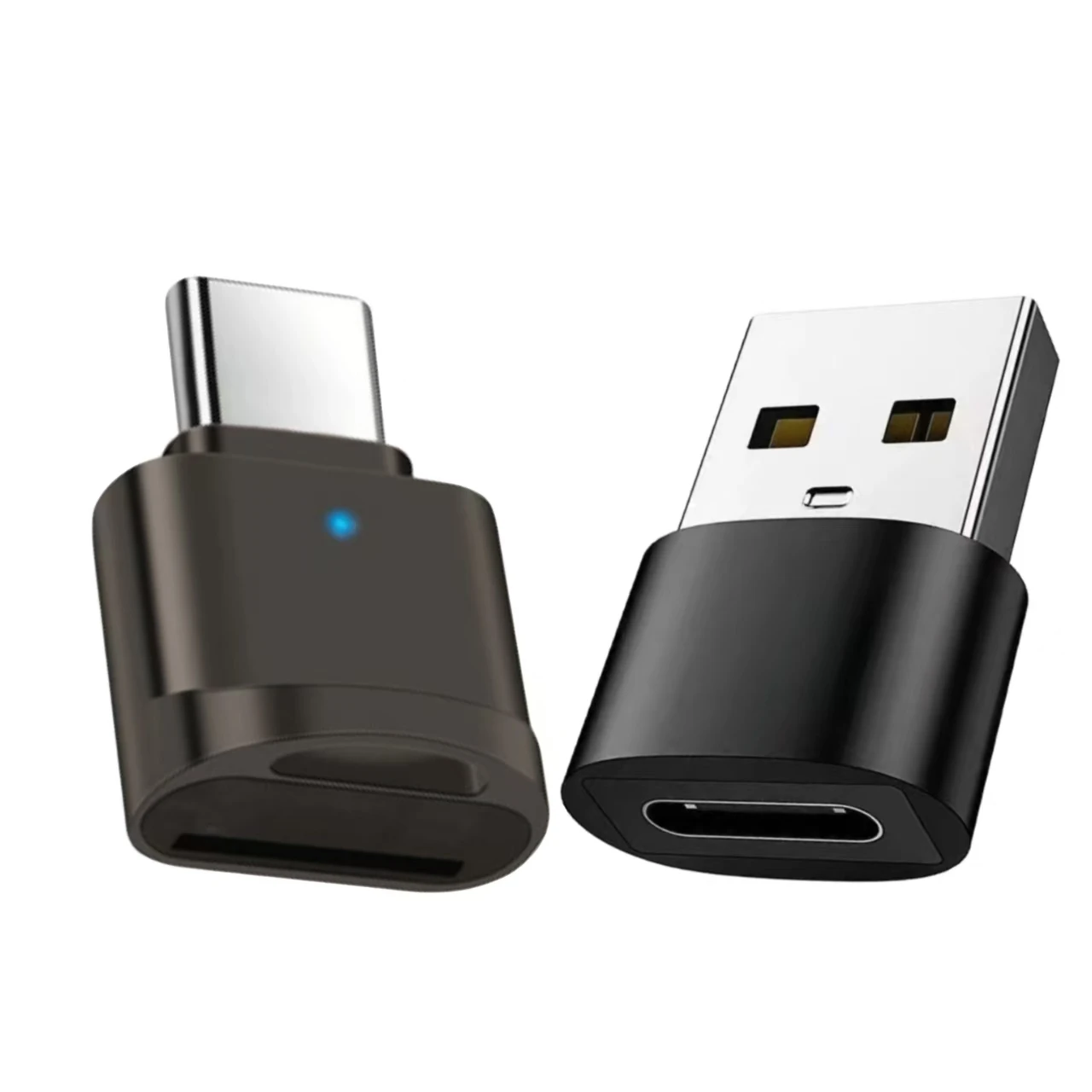 Universal TF and Micro SD Card Reader with Type C USB Adapter