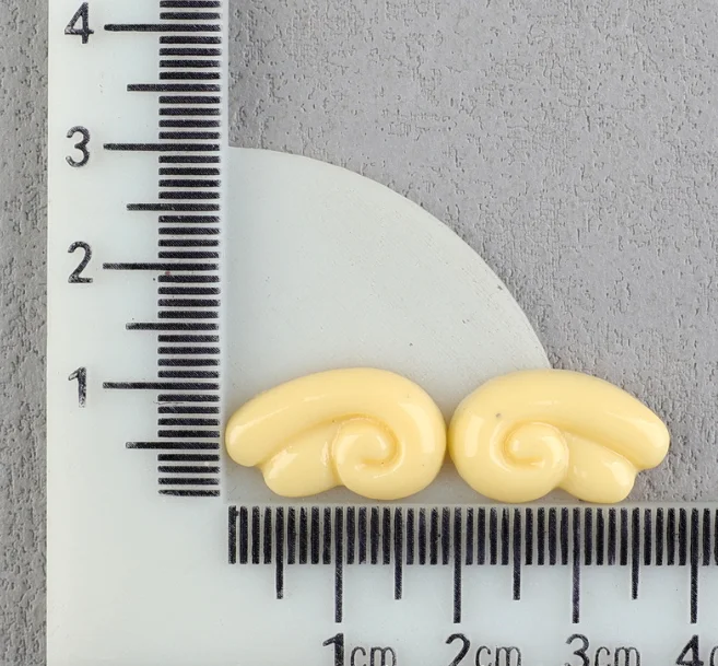 천사 날개 카보숑, 귀여운 스크랩북, 휴대폰 장식, 귀걸이 만들기, 20 개/로트