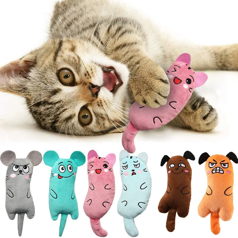 

Cute Cat Toys Funny Interactive Plush Cat Toy Mini Teeth Grinding Catnip Toys Kitten Chewing Mouse Toy Pets Supplies Accessories