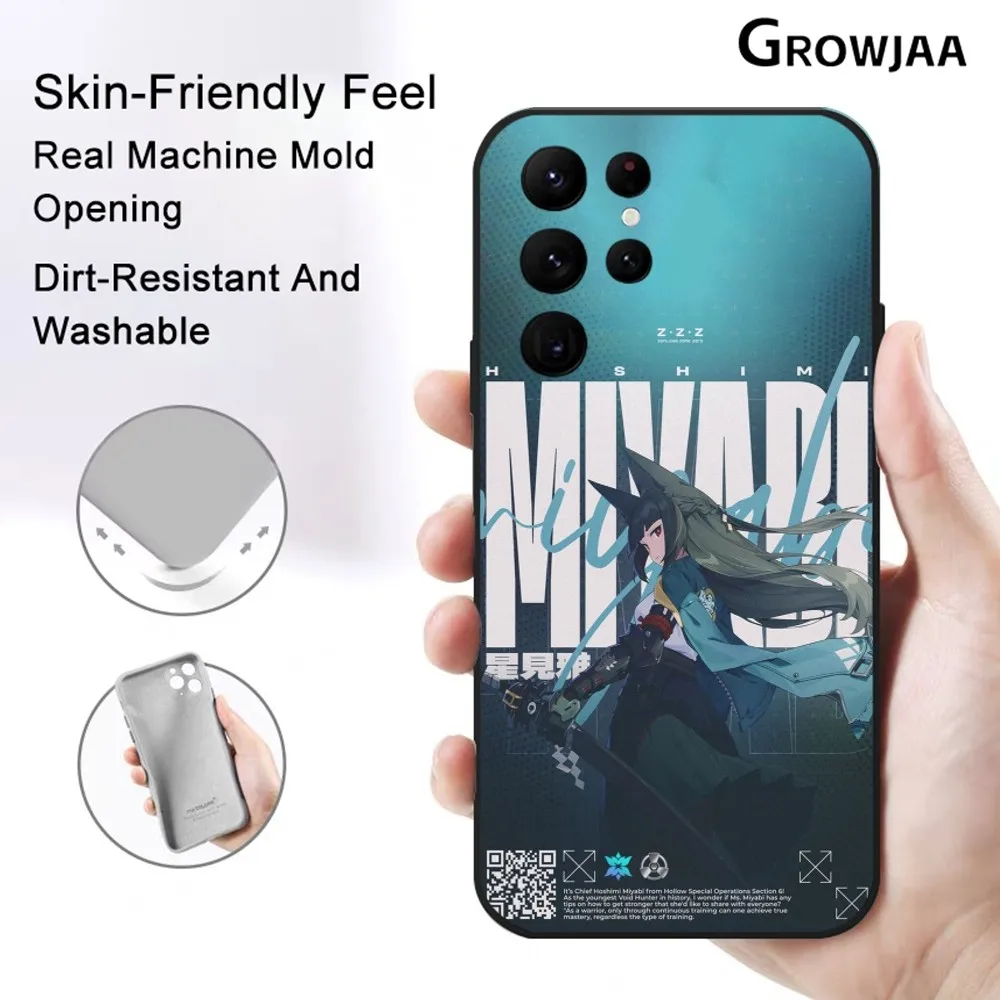 Miyabi Hoshimi Design Protective Silicone Phone Case