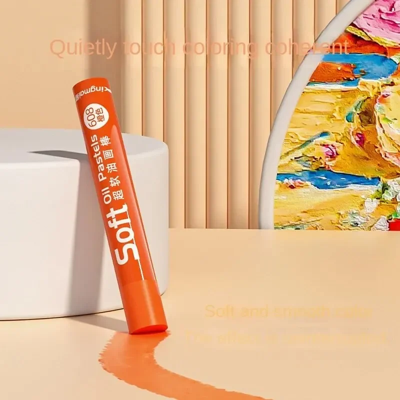 A Set Non-toxic Student Graffiti Stick Super Soft Heavy Color Oil Painting Stick Set To Draw The Useful Easter Decorations
