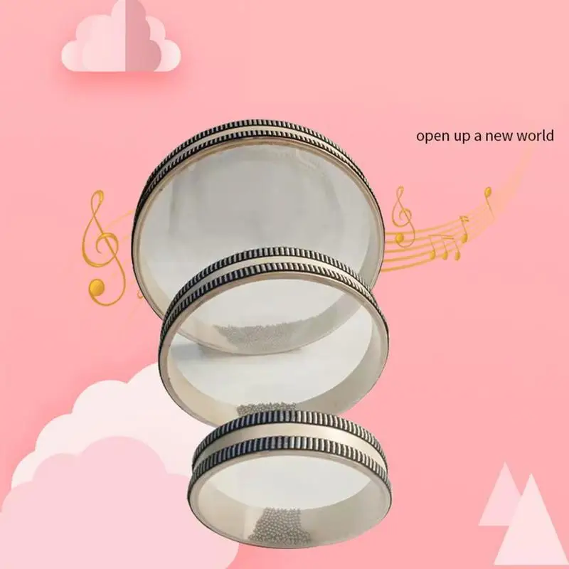 Description Picture 4 of itemWood Color Wooden Remo Ocean Drum Orff Musical Tool of Musical NatureTraditional Sound Instrument 6/8/10 S Folk Inches E6E5
