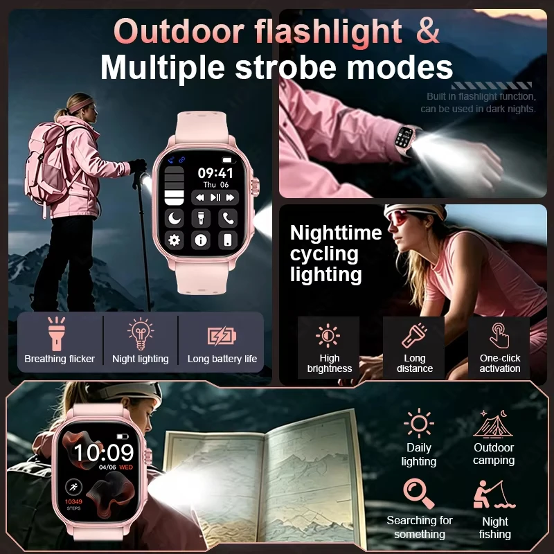 Nuovo Smartwatch da Donna 2026 con Batteria Grande da 1400mAh, Schermo HD da 2.1", Modalità Sport GPS, Impermeabile IP68, Monitoraggio Frequenza Cardiaca - Image 3