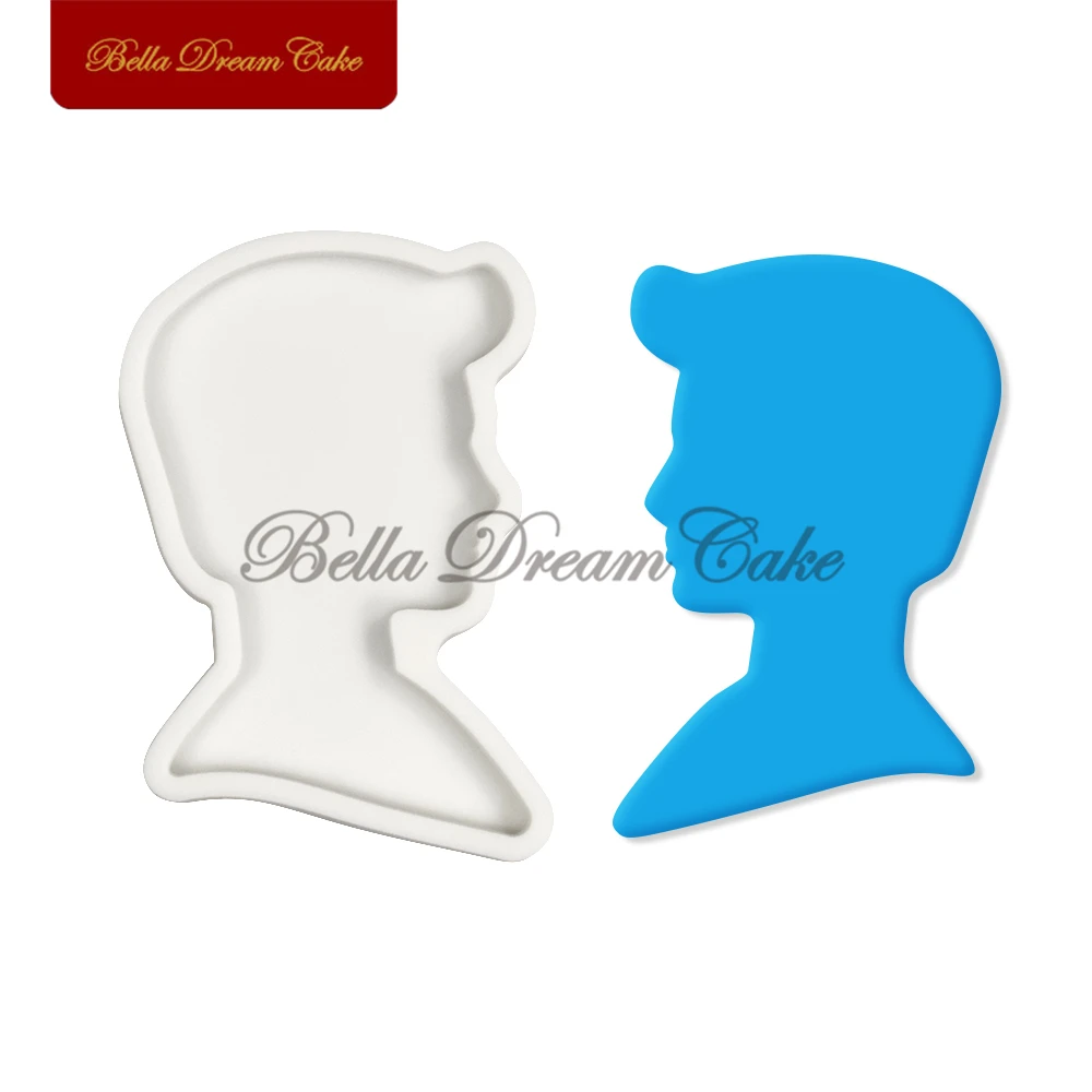 3D Fashion Girl Design Silicone Mold Chocolate Fondant Cupcake Mould DIY Clay Resin Model Cake Decorating Tools Kitchen Bakeware silicone mold flower silicone mould