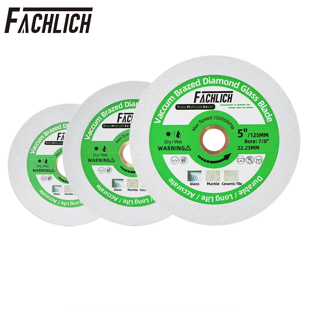 FACHLICH 1pc 4 4.5 5 Diamond Cutting Glass Disc Grinding Plate Cut Jade Marble Ceramic 100/115/125mm Diamond Saw Blade fachlich 1pc 4 4 5 5 inch super thin diamond turbo cutting saw blades ceramic cut tile granite marble cutting disc 105 115 125mm