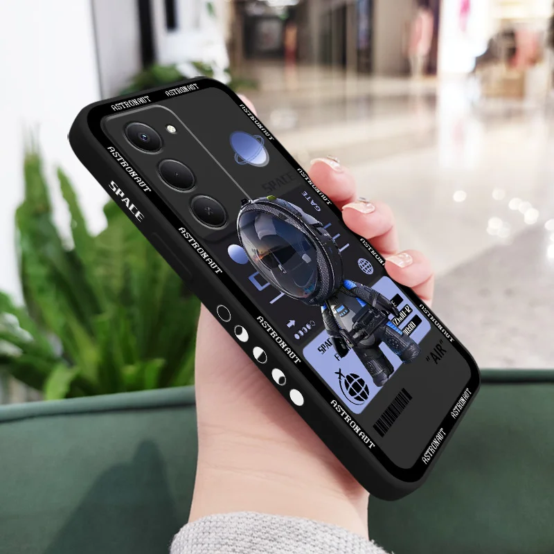 Cosmic Astronaut Silicone Soft Phone Case