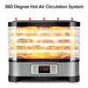 Fruit Dryer 5-layer Temperature Adjustable Tray Food Dehydrator Air Dryer Suitable for Fruits Vegetables Mushrooms Dried Meat 4