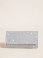 Glitter Evening Bag Clutch Purses for Women Ladies Sparkling Party Handbag Wedding Bag - Image 2