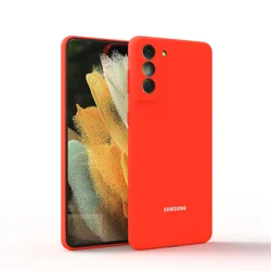 Silky Silicone Soft-Touch Protective Case Cover for S20Plus (Orange)