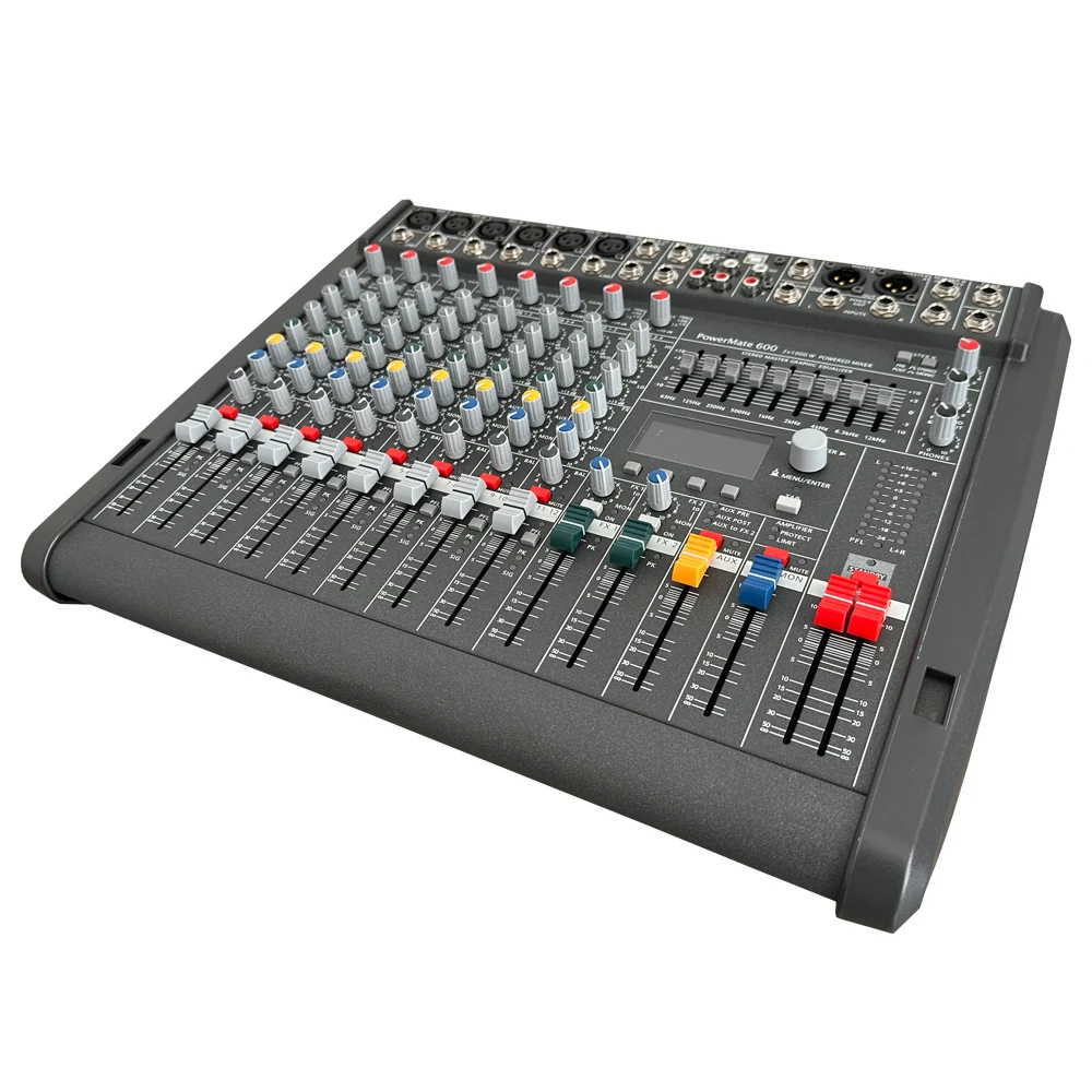 PM600-3 Console Mixer With 1000W Amplifier Professional 6 Channel Audio mixing for Audio Stage Performance audio mixer