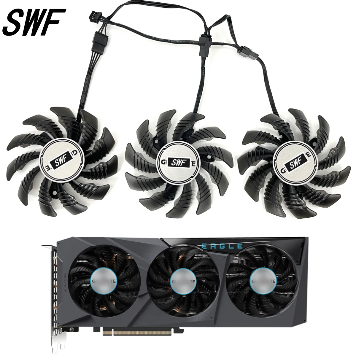 Ventola Di Raffreddamento 78Mm Muslimt128010Su Per Gigabyte Rtx 3060 3070 Gaming Rtx 3060 Ti 3070 Ti Eagle Ventola Di Raffreddamento Della Scheda Graf
