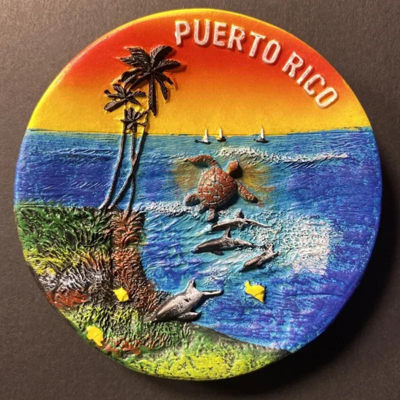 North America USA Alaska Puerto Rico Hawaii Fridge Magnets Tourism Souvenir Refrigerator Magnetic magnetic fridge magnets