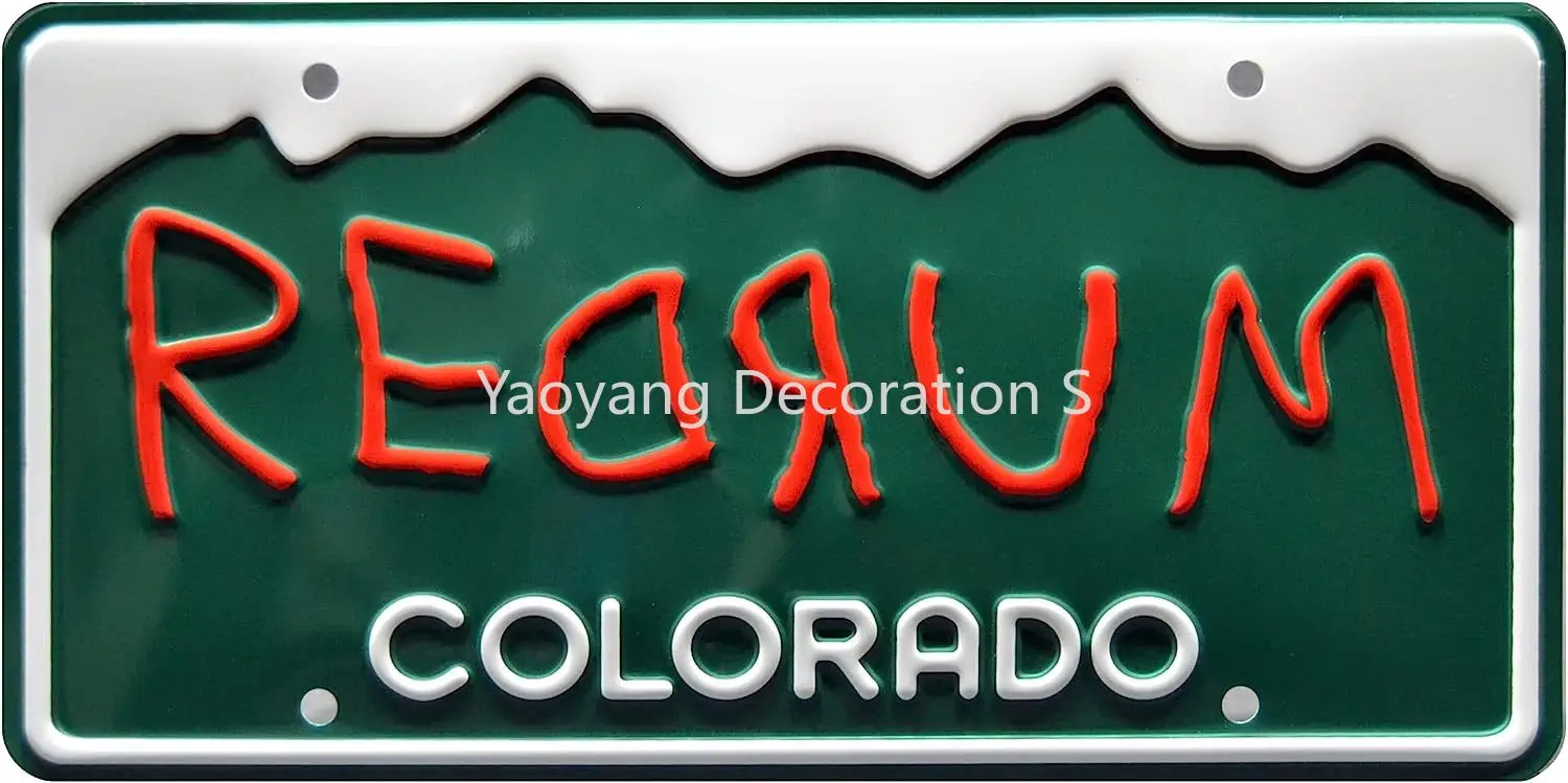 

The Shining | Redrum | Metal License Plate Home Decoration Metal Wall Sign