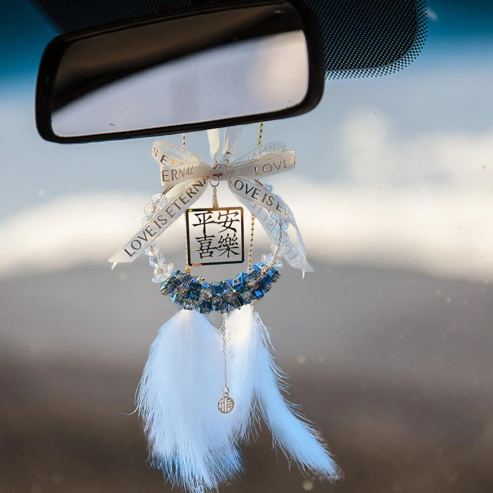 Car Rearview Mirror Pendant Car Hanging Decoration for Cafes Party Car