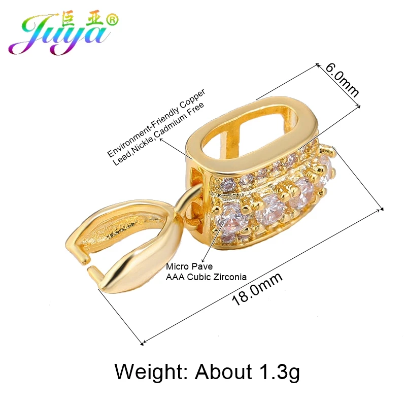 Elegant Brass Connector Pinch Clip Bails for DIY Earrings and Jewelry Making