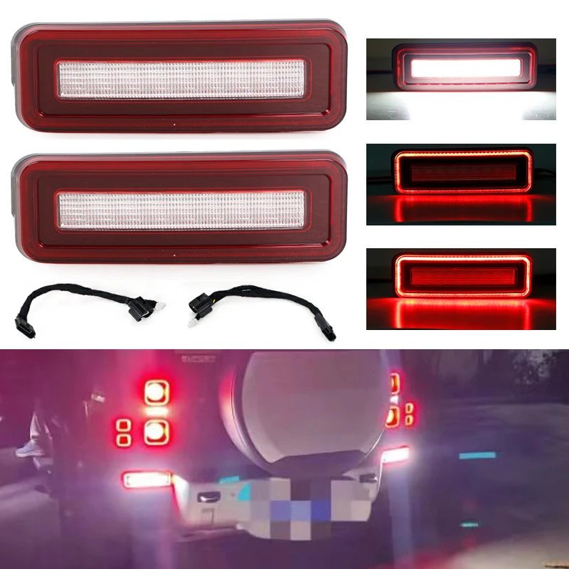 

For Land Rover Defender 2020 2021 2022 Rear LED Bumper Light Reflector Tail Brake Stop Lamp Turn Signal Light Car Accessories