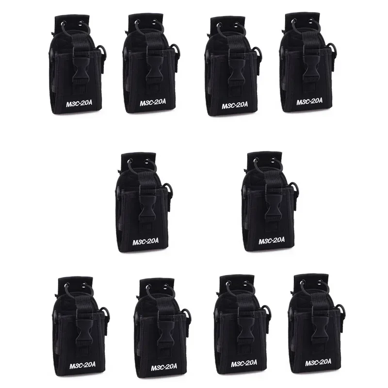 10PCS MSC-20A Multifunction Case Holder Pouch Bag for Motorola GP328+ BAOFENG UV-5R UV-B5 UV82 UV6 UV8D GT-3 A52 Walkie Talkie high quality baofeng accessories antenna sma bnc for handy walkie talkie uv 5r uv b6 uvb2 bf 888s bf f8 bf f8 tf q5 uv8d uv82