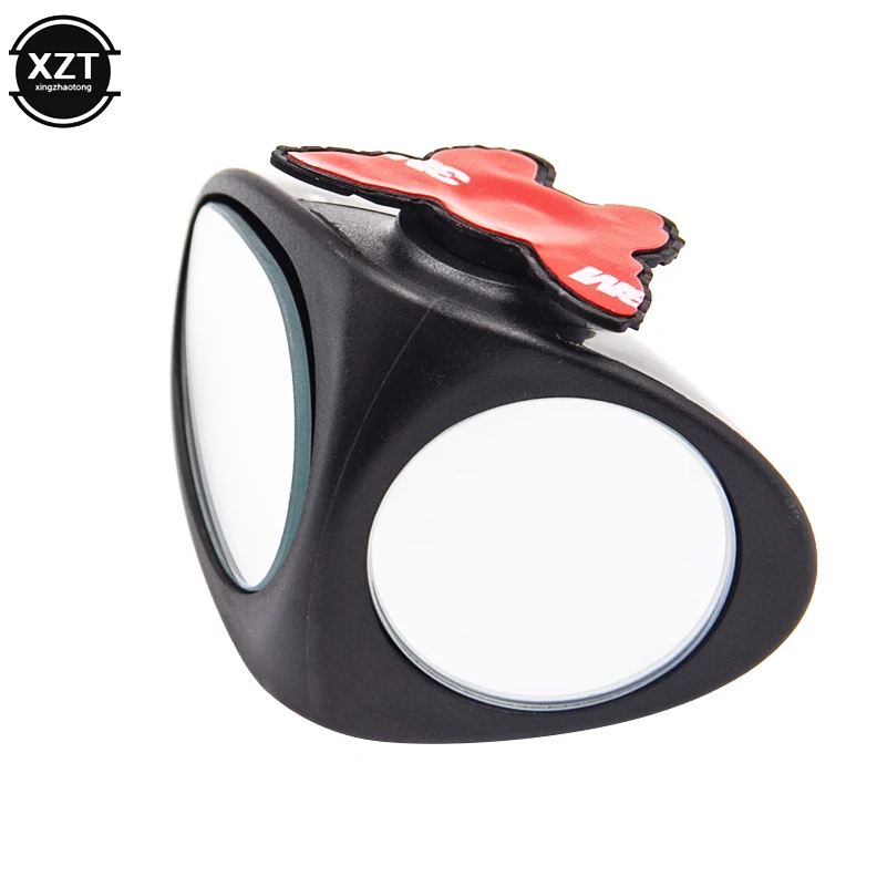 1Pc 360 Degree Rotatable 2 Side Car Blind Spot Convex Mirror Automibile Exterior Rear View Parking Mirror Safety Accessories blind spot mirror wide angle mirror