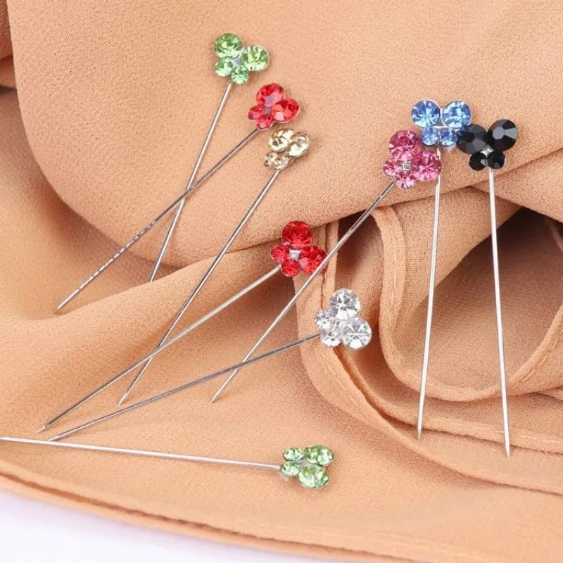 12/20/30Pcs Crystal Ball Brooch Pin Muslim Hijab Scarf Pins Scarf Clip  Wedding Pin For Women Hijab Pins Scarf Accessories - AliExpress