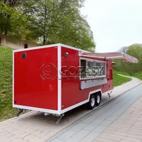 Fully Equipped Food Trailer BBQ Pizza Trucks with Deep Fryer and Custom Kitchen Setup for Sale