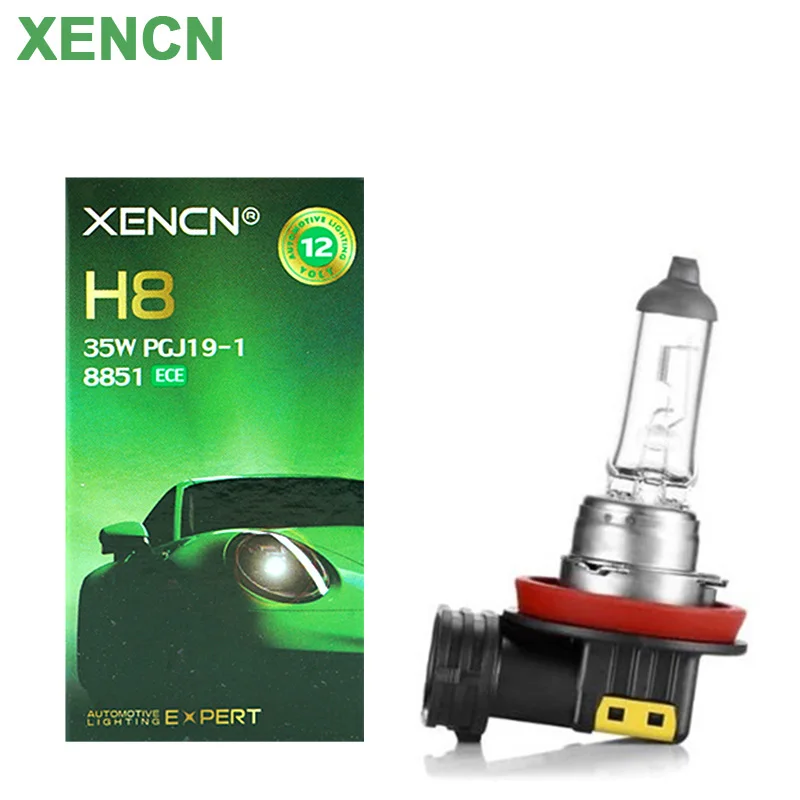 

XENCN H8 Car Halogen Fog Lamp 12V 35W PG19-1 3200K Standard Headlight Auto Bulb Original Light OEM Quality, Pair