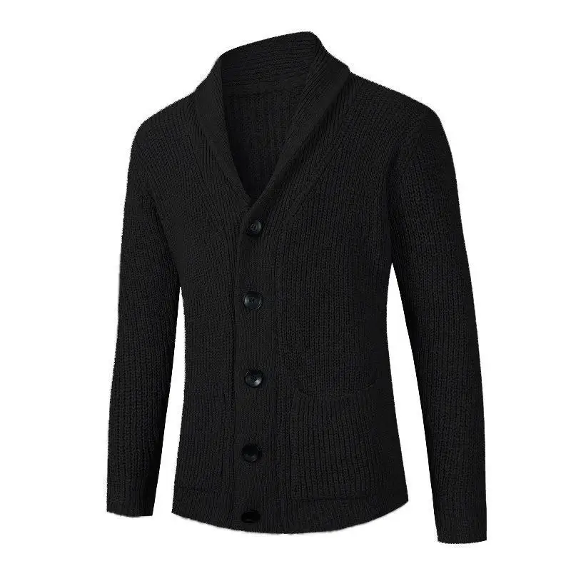 

Autumn and Winter New Men's Knitted Coat Men's Fashion Pocket Casual Sweater
