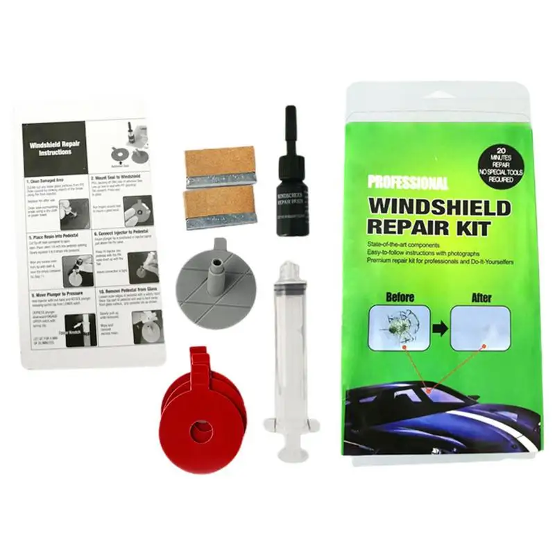 Auto Glass Repair Fluid Windshield Repair Fluid Liquid For Automotive Glass Windscreen Tool Cracked Windshield