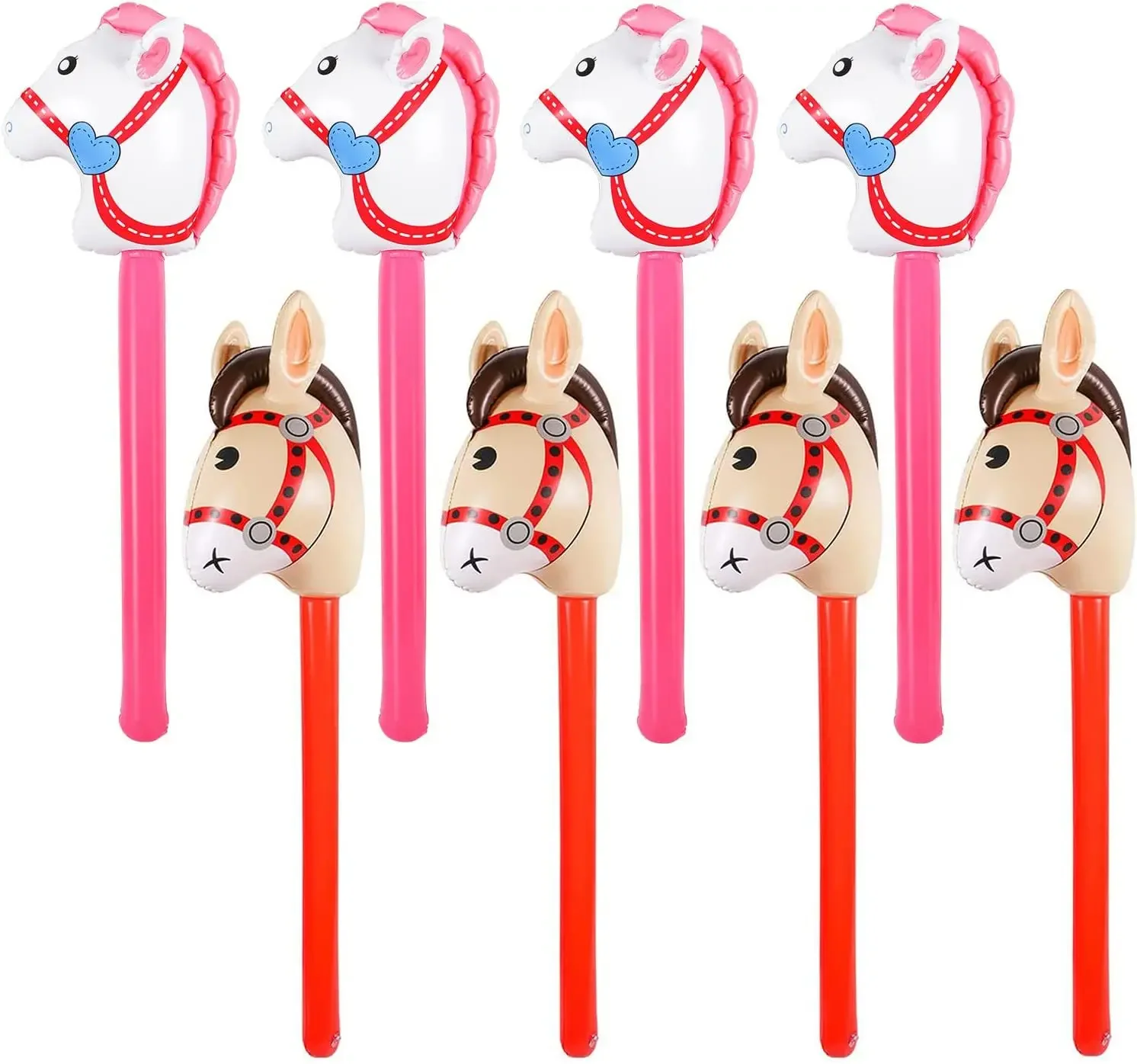 Pferderennen Geburtstag Party Dekoration Riesenpferd Folienballons Großer Pferdekopf Stick Ballon Banner Kuchen Topper Kinder Geschenke Spielzeug – Detail 12