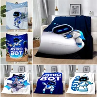 A-Astrobot Square Sleeping Printed Blanket Picnic Blankets Warm Blanket Soft and Comfortable Blanket Home Travel Birthday 1