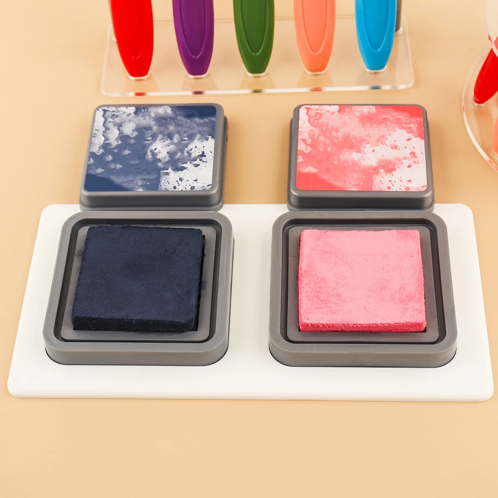 Rectangle/square Inkpad Holder Non-Slip Silicone Ink Pad Holders To Help Ink Pad Stay Put On Smooth Surfaces DIY Craft Mat
