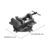 Drill Press Vise with Swivel Base Heavy Duty Vice Clips Bench Clamp Vise for Workshop Home Milling Machine Factory DIY Project 6