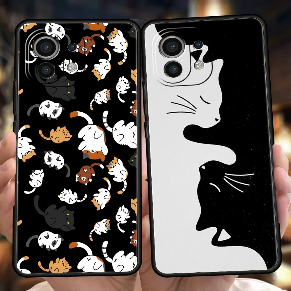Cartoon Cat Silicone Phone Case Cover