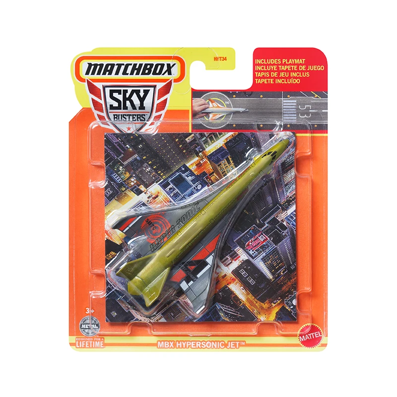 Matchboxスキーブスターモデルの飛行機のジェット、収集可能な金属の