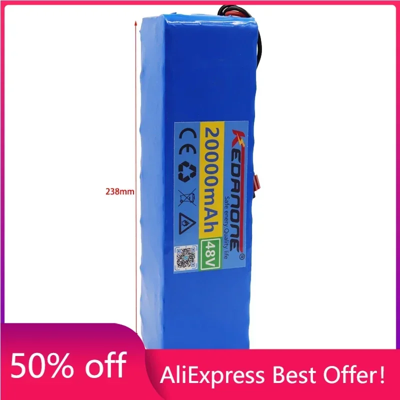 

48v Lithium ion Battery 48V 20Ah 1000W 13S3P Lithium Battery Pack For 54.6v E-bike Electric Bicycle Scooter With BMS+Charger
