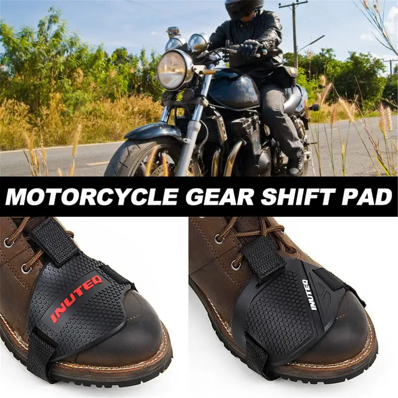 Rubber Motorcycle Shoes Protection Gear Shift Pad Adjustable Shifter Shield Anti Slip Pad Boot Cover Shifter Guards Protector