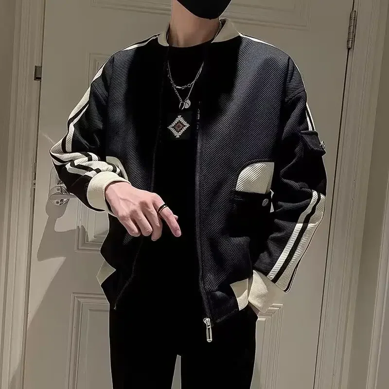 thumbnail image 1 of Abrigos masculinos Slim Fit Primavera Otoño Casual Chaquetas de béisbol para hombre Diseñador de lujo Joker Y2k Marcas originales Estética Entrega rápida, 1 of 4