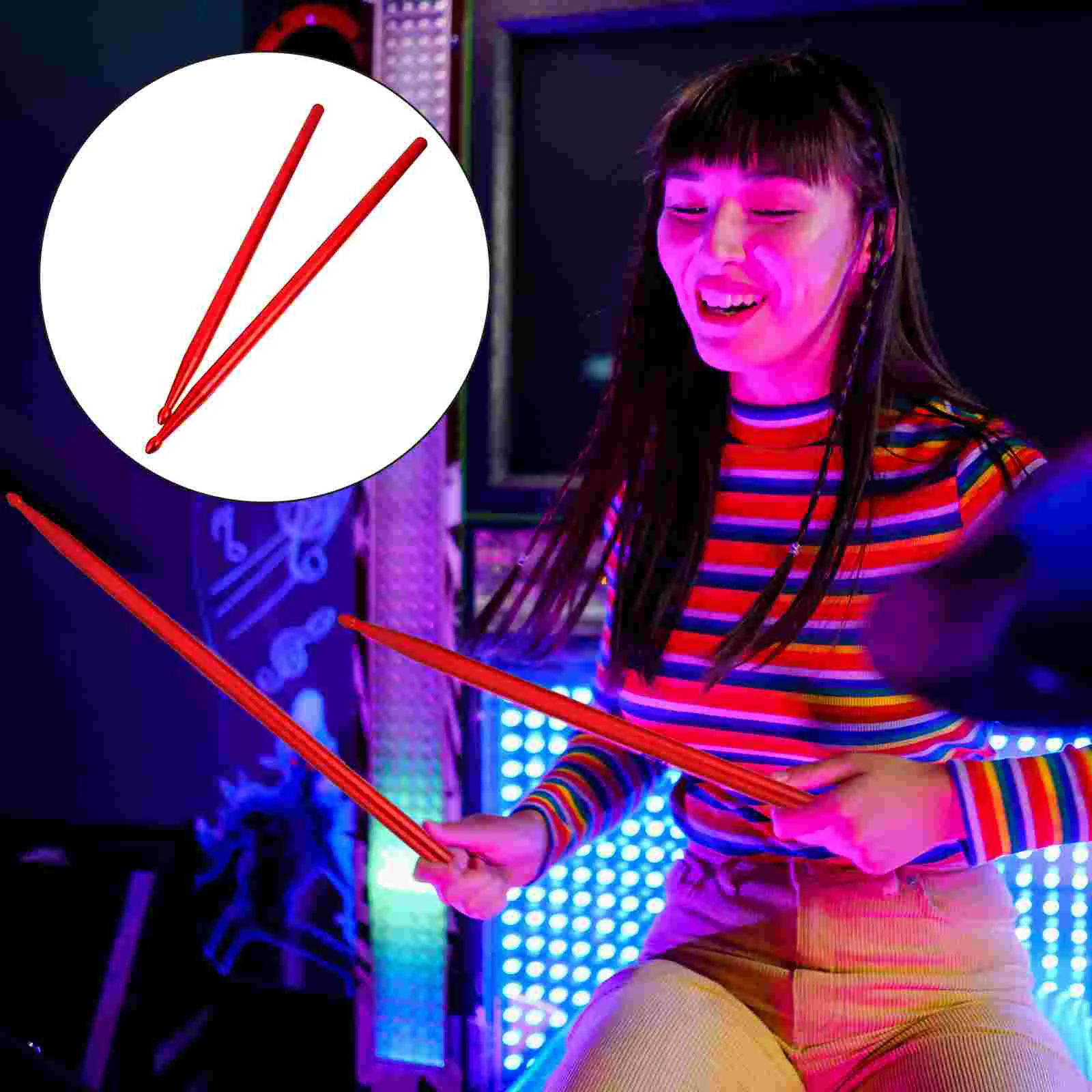 

1 Pair of 5A Musical Instrument Practicing Drum Sticks Professional Drumsticks