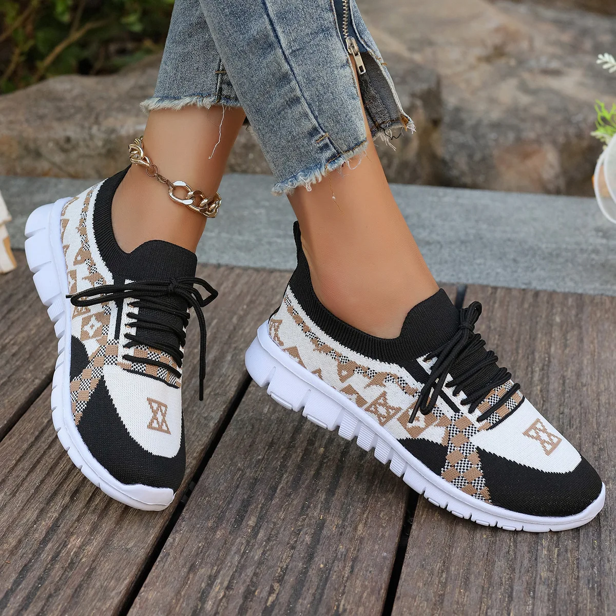 2025 New Sneakers Women Shoes Large Size Flying Sports Women Shoes Fashion Comfortable Running Shoes Zapatos De Mujer
