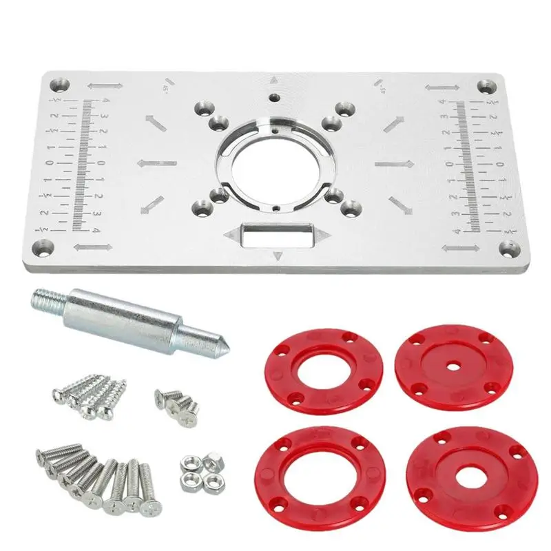 

Router Table Insert Plate Aluminum Router Plate For Woodworking Router Table Insert Plate Table Top Insert Mounting Plate Wood