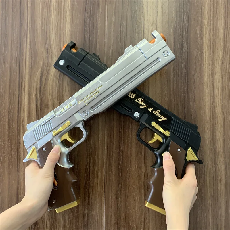 DMC Dante Gun Ebony Ivory White Revolvers Weapon Double Guns 1:1 Cosplay Sword Role play Model Gift Rubber No Shooting 4
