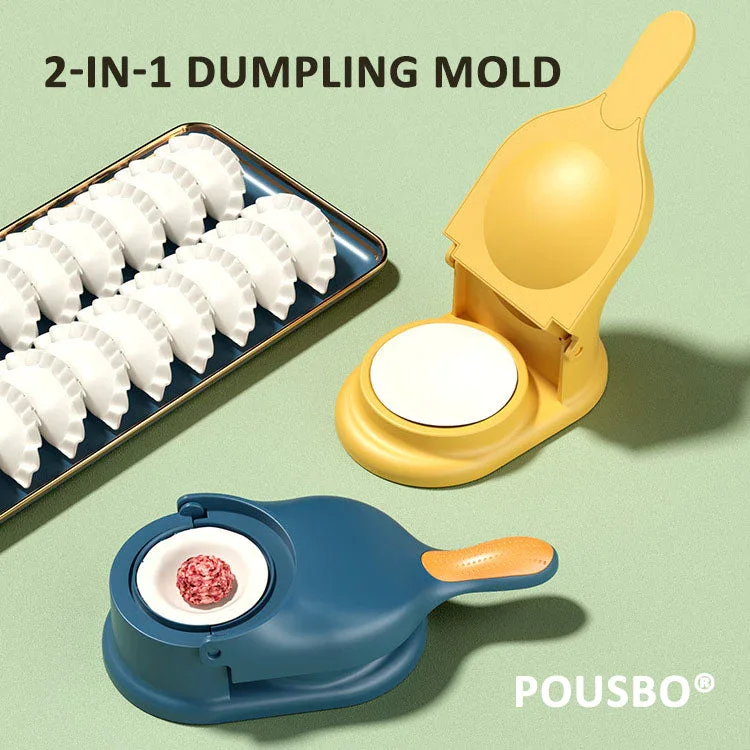 

2 In 1 Dumpling Skin Press Manual Dumpling Maker Machine DIY Dough Pressing Tool Set Dumplings Mold Kitchen Baking Accessories