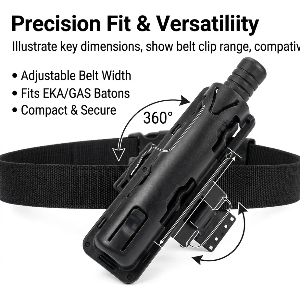 Military-Grade Tactical Utility Case with 360-Degree Rotation