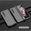 Phone Case For Samsung Galaxy Z Fold 6 5 4 3 5G With Pen Slot Holder For S Pen Hinge Plastic Cover With Front Screen Glass 6