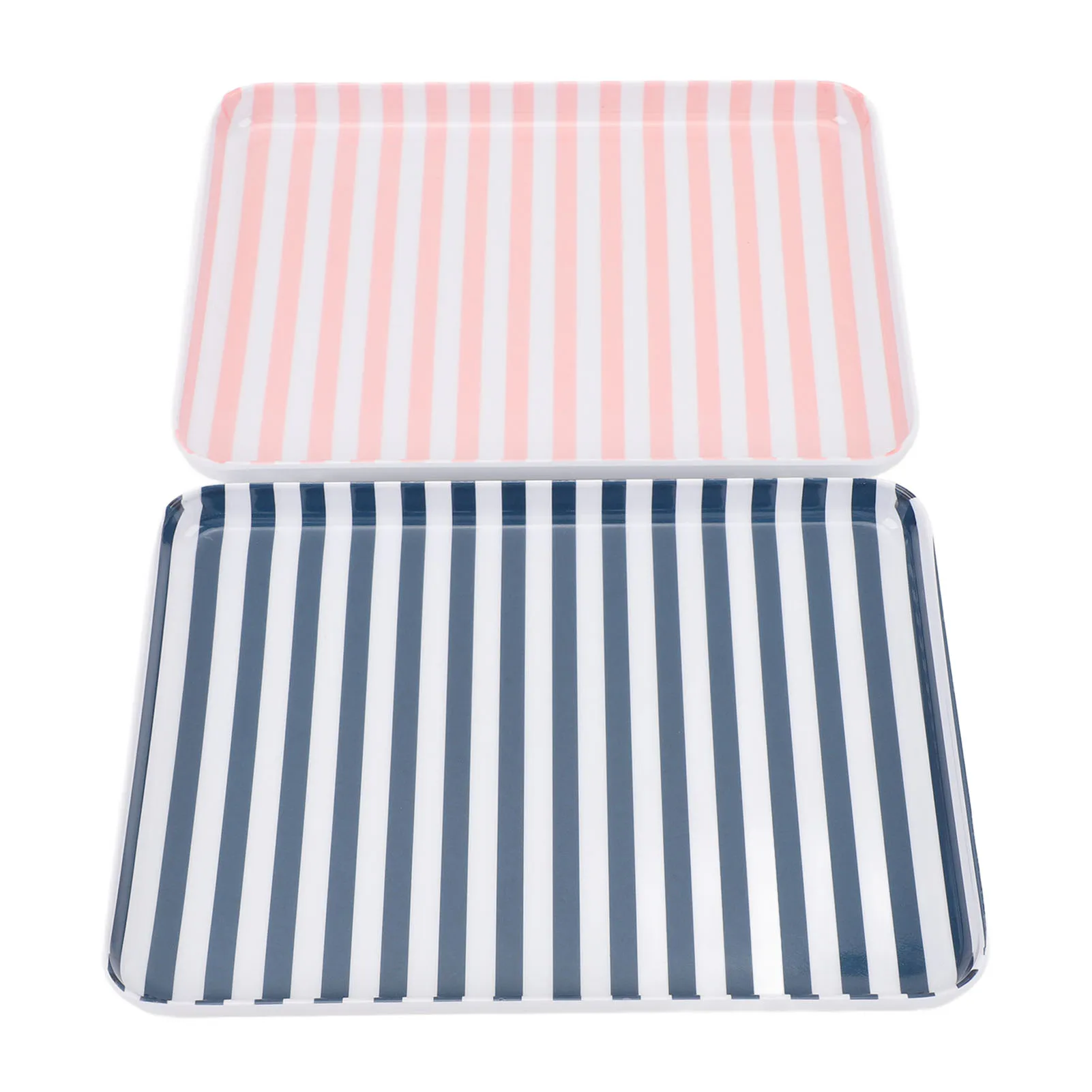2pcs Food Serving Tray Plastic Couple Food Tray Platter for Home Dessert Salad Fruits Breakfast Entertaining