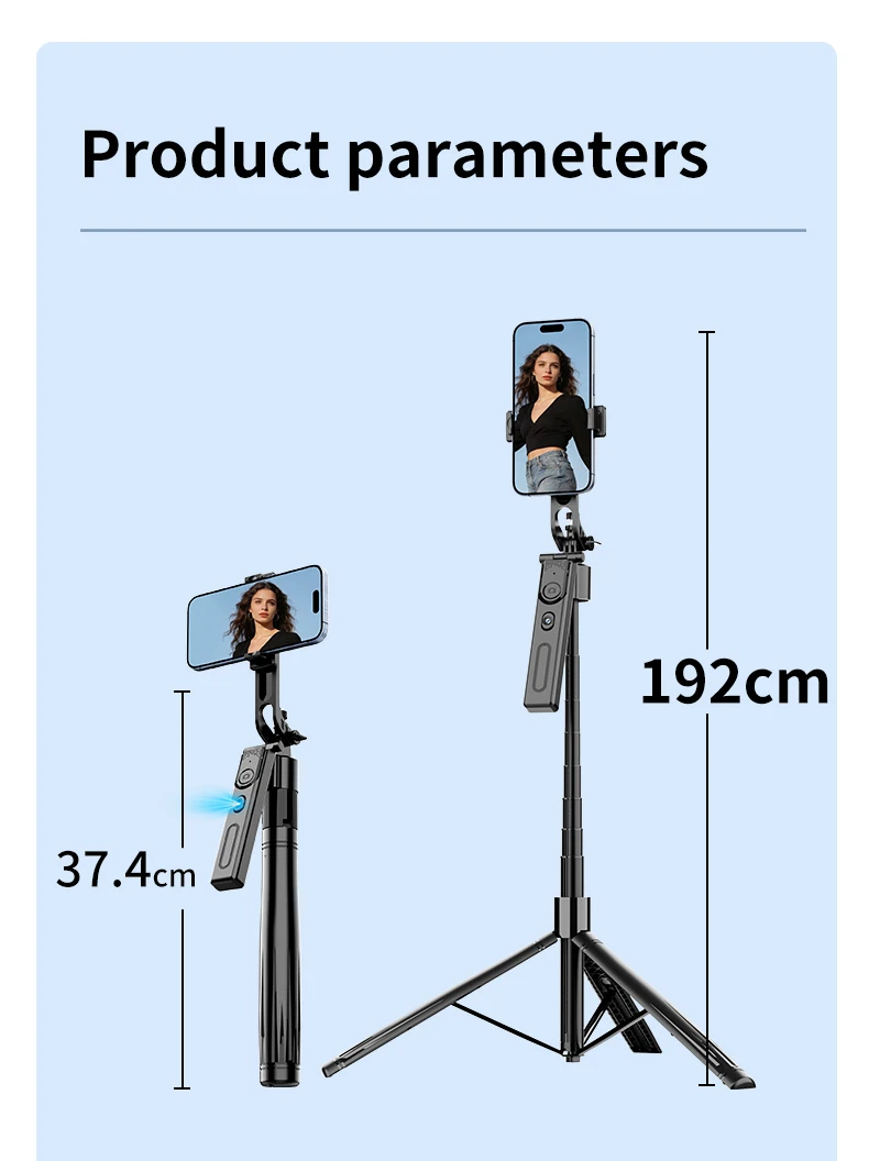 Ai Phone Tripod With Auto-rotation And Remote Control For Vlogging_voghion.com