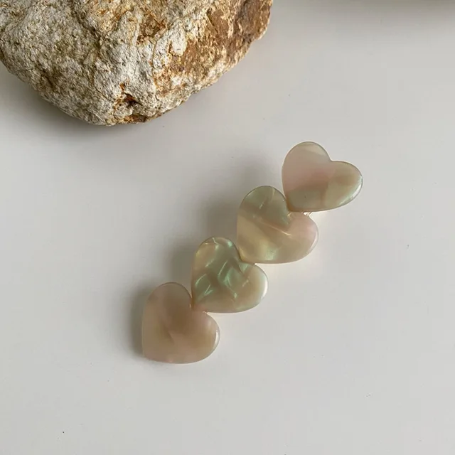 Korean Style Hollow Love Heart Hairpin Barrettes Sweet Hair Clips For Woman Girl Fashion Hair Accessories Styling Tools D7