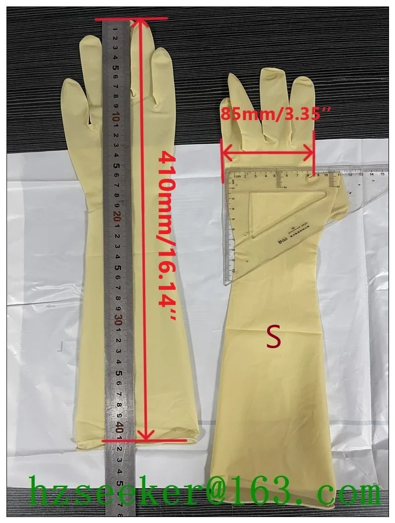 Ansell BioClean Extra BLAS (1 pair) Sterile Disposable Latex Cleanroom Glove Textured Fingers and Palm Length 400mm or 16-inch